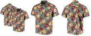 FOCO Men's Gold-Tone Florida State Seminoles Floral Button-Up Shirt